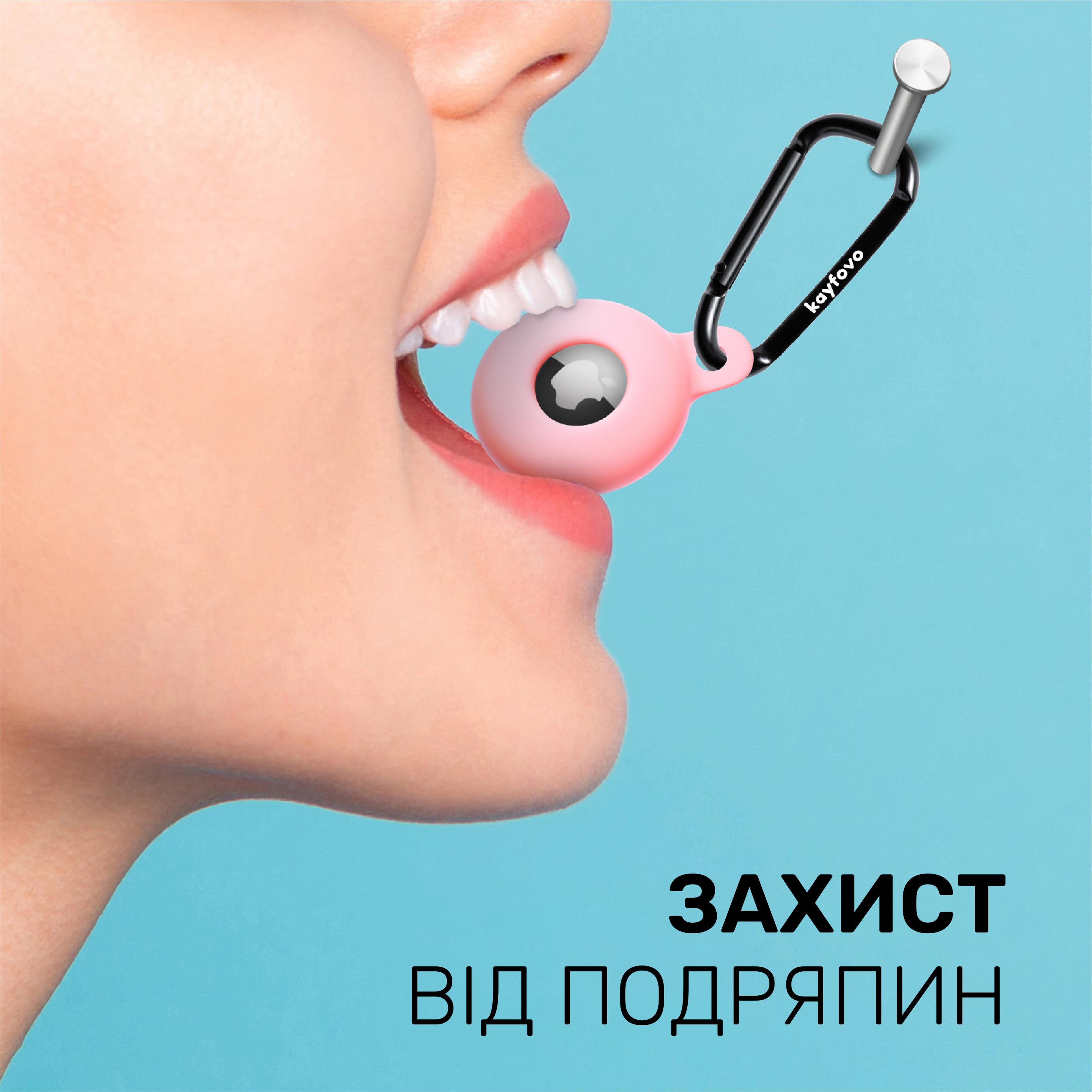 Чехол брелок Kayfovo PLBYP4 для Apple AirTag с карабином Silicone Pink/Light-Blue/Yellow/Purple 4 шт. (28653) - фото 5 Чехол брелок Kayfovo PLBYP4 для Apple AirTag с карабином Silicone Pink/Light-Blue/Yellow/Purple 4 шт. (28653) - фото 5