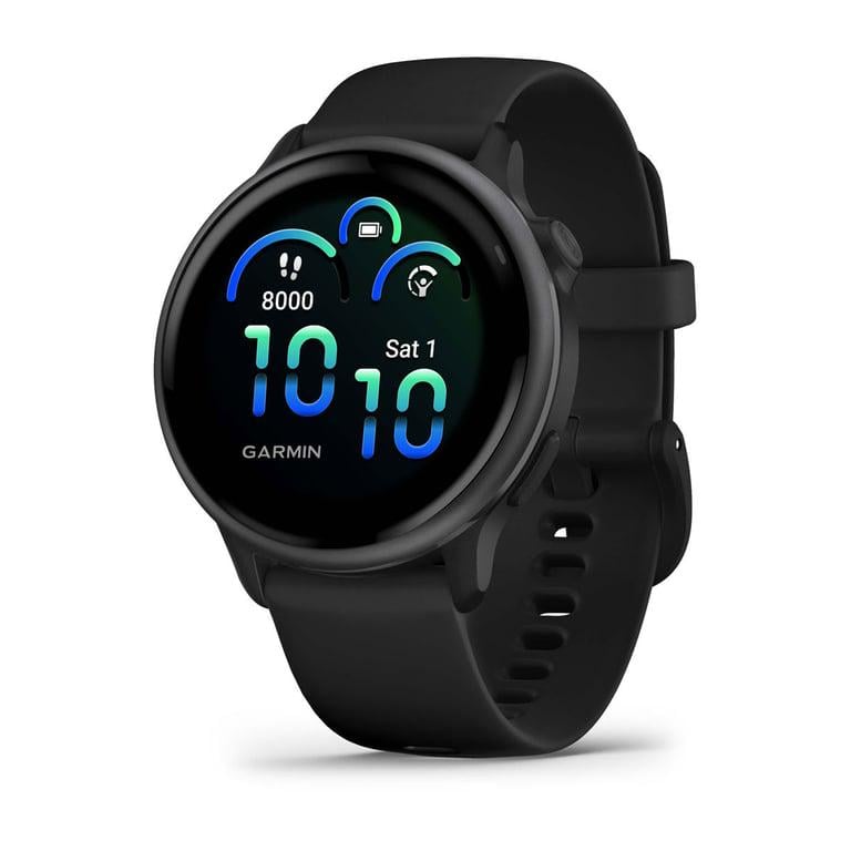 Смарт-годинник Garmin Vivoactive 6 Slate with Black Band (010-02985-00/40)