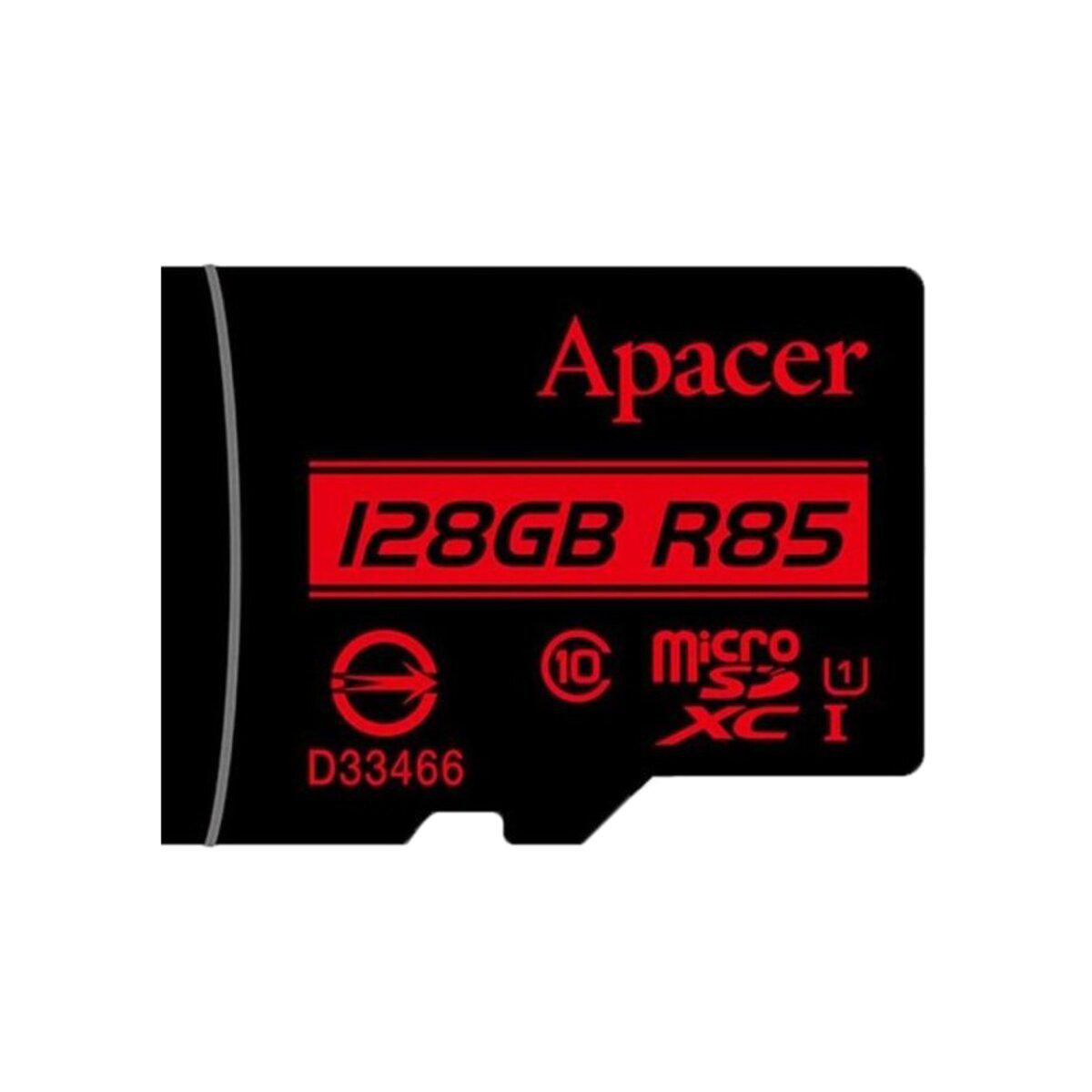 Карта пам'яті microSDXC Apacer 128 Gb class 10 R85 Mb/s (AP128GMCSX10U5-RA)