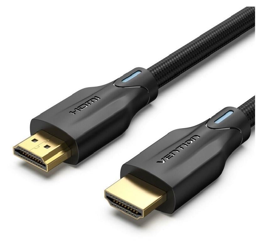 Кабель відео Vention HDMI 2,1 в обплетенні 8K 60 Гц 7680P 48 Gbps 2 м Black (AAUBH)