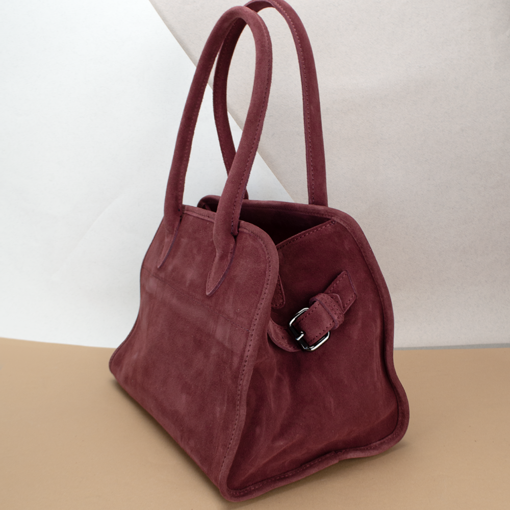 Сумка женская Virginia Conti 03802 замшевая с 2 ручками Винный (2403382650) - фото 3 Сумка женская Virginia Conti 03802 замшевая с 2 ручками Винный (2403382650) - фото 3