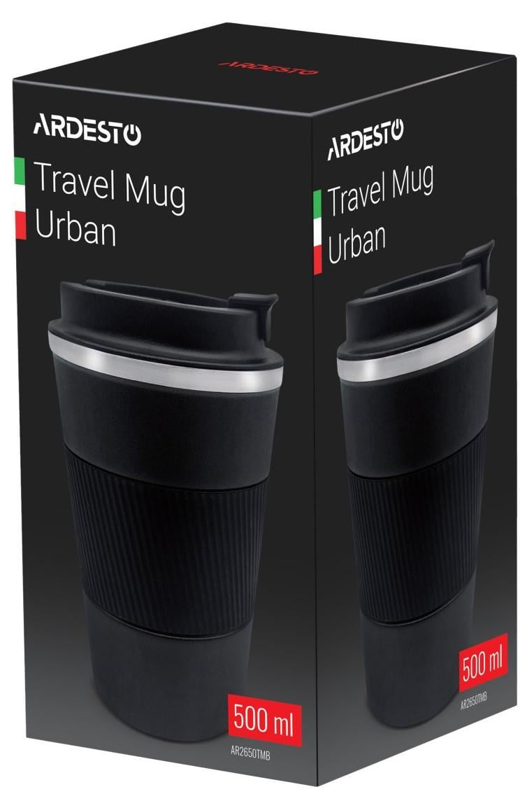 Термочашка Ardesto Urban 500 мл Black (AR2650TMB) - фото 2