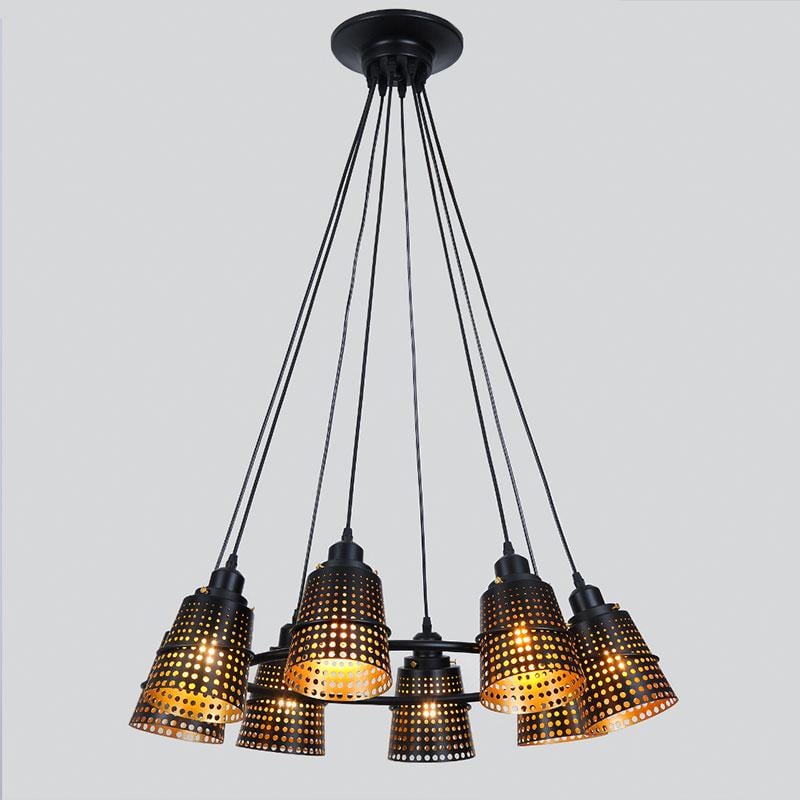 Люстра подвесная Light House ES-15428/8 Черный (9143)