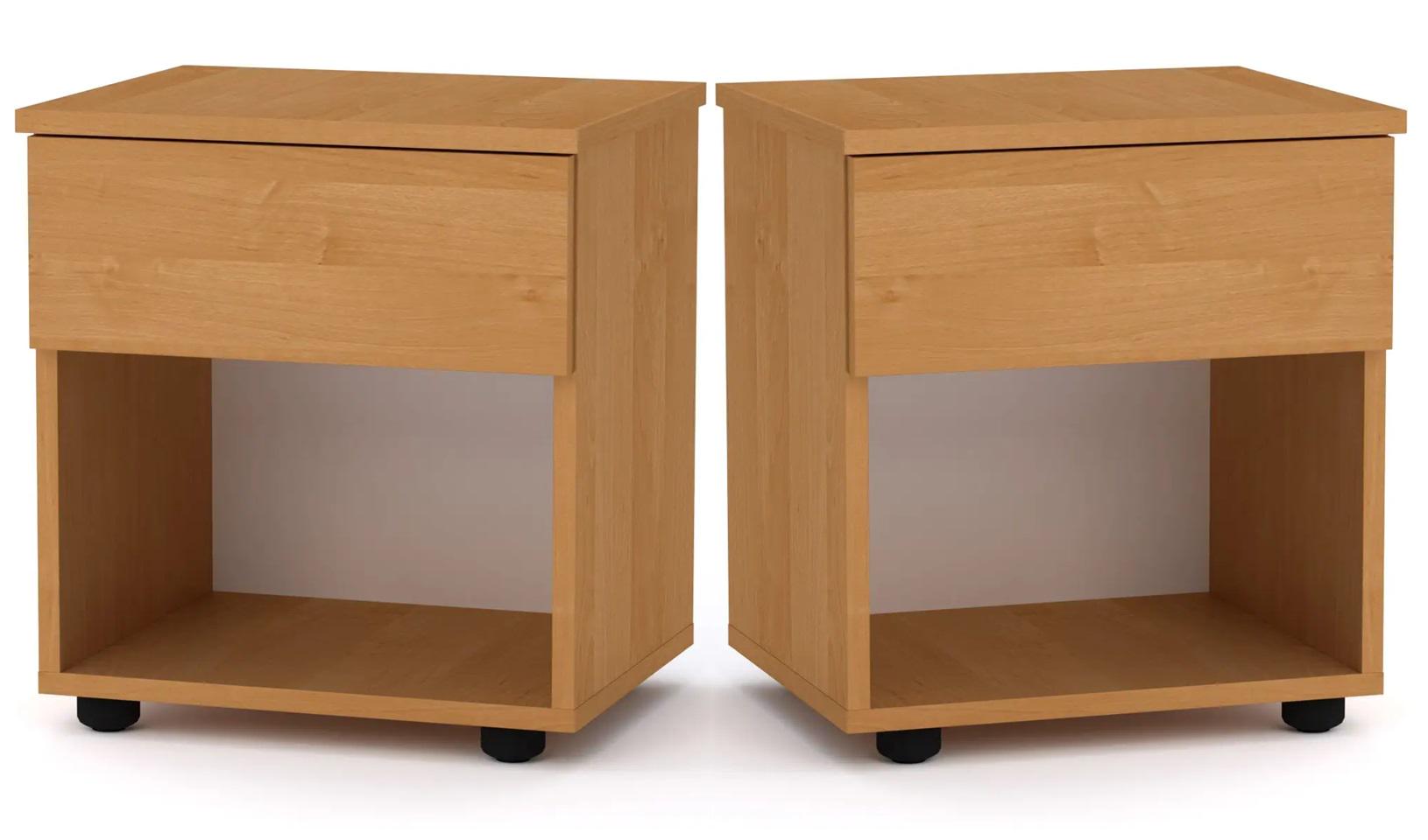 Тумба приліжкова комплект 2 шт. Компаніт ПКТ-8 Вільха (26655991)