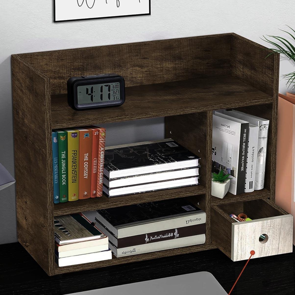 Полка-надстройка настольная из дерева Верисол эспрессо (АКД-006235)