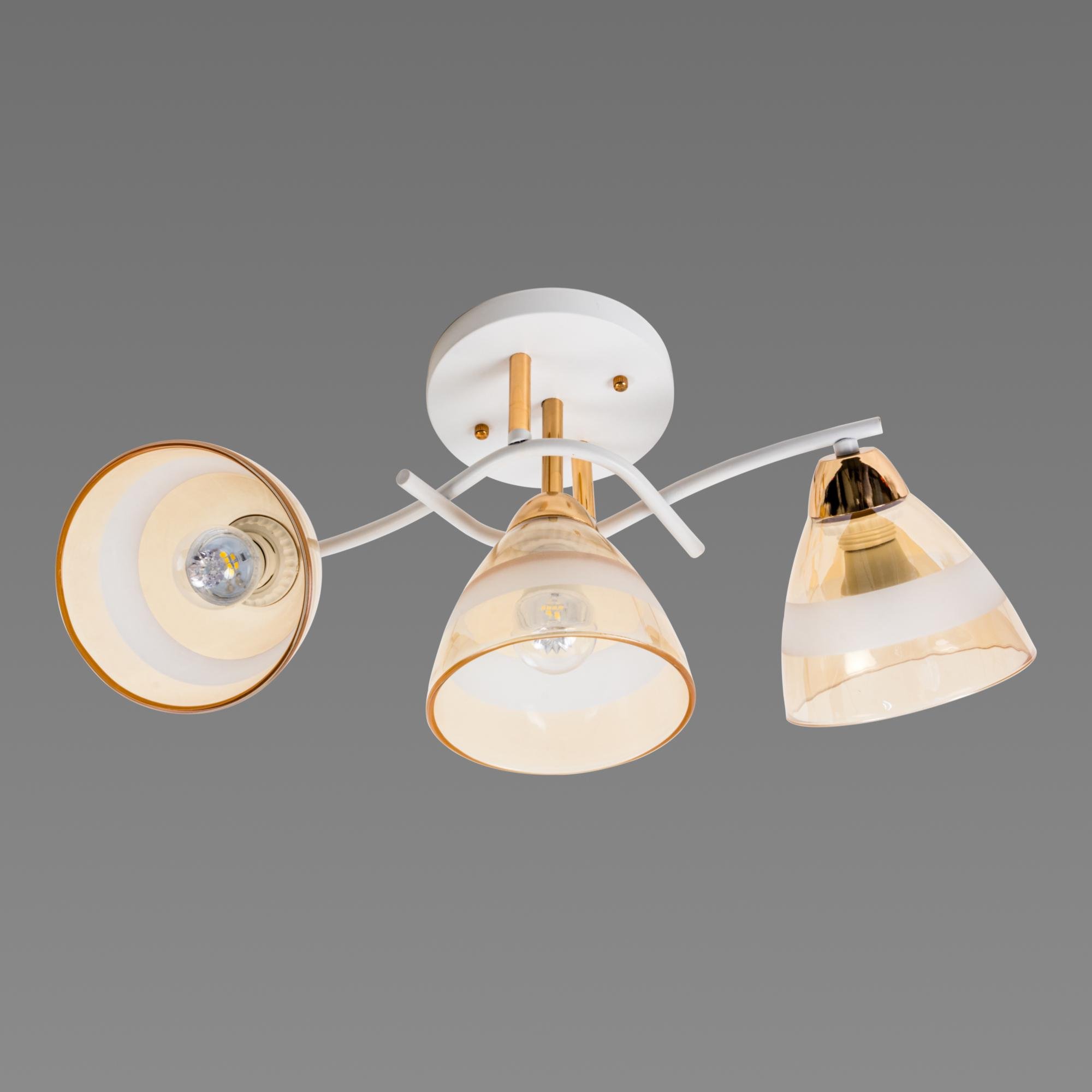 Люстра потолочная Sirius Л 8146/3 WT+FG (000038958)