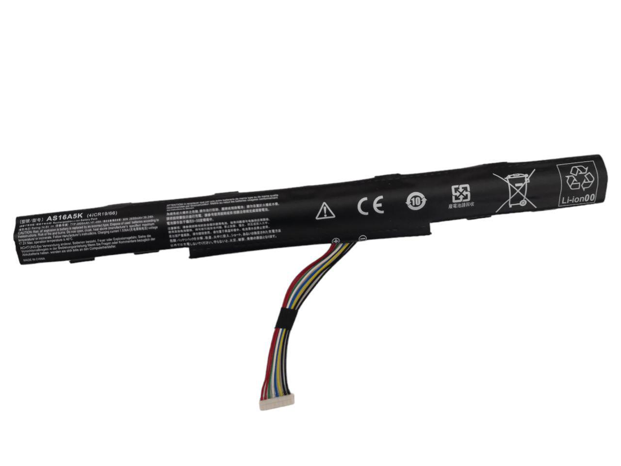 Аккумулятор для Acer Aspire E5-475G/TMP249/AS16A5K/AS16A7K/AS16A8K 2800 mAh 41,4Wh (21165683)