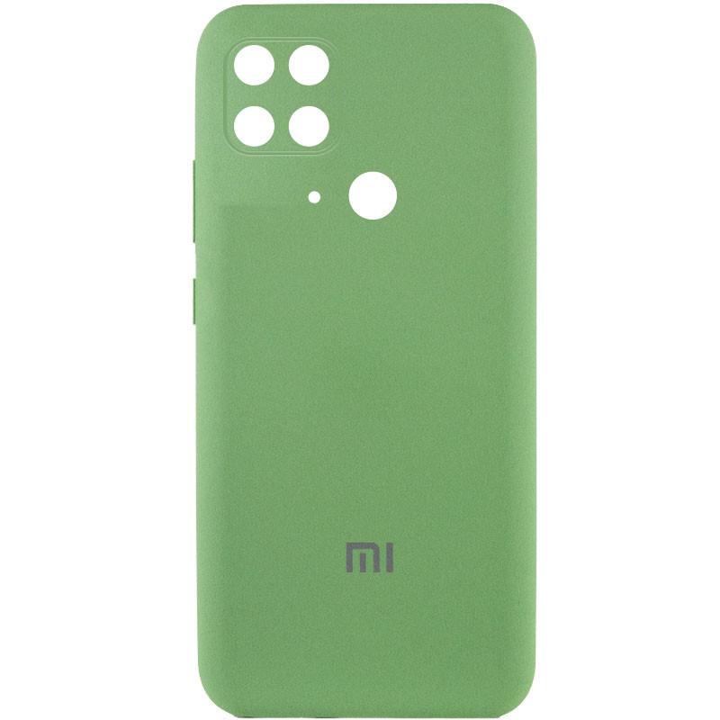 Противоударный чехол Silicone Cover Full Camera (AA) для Xiaomi Redmi 10C Mint