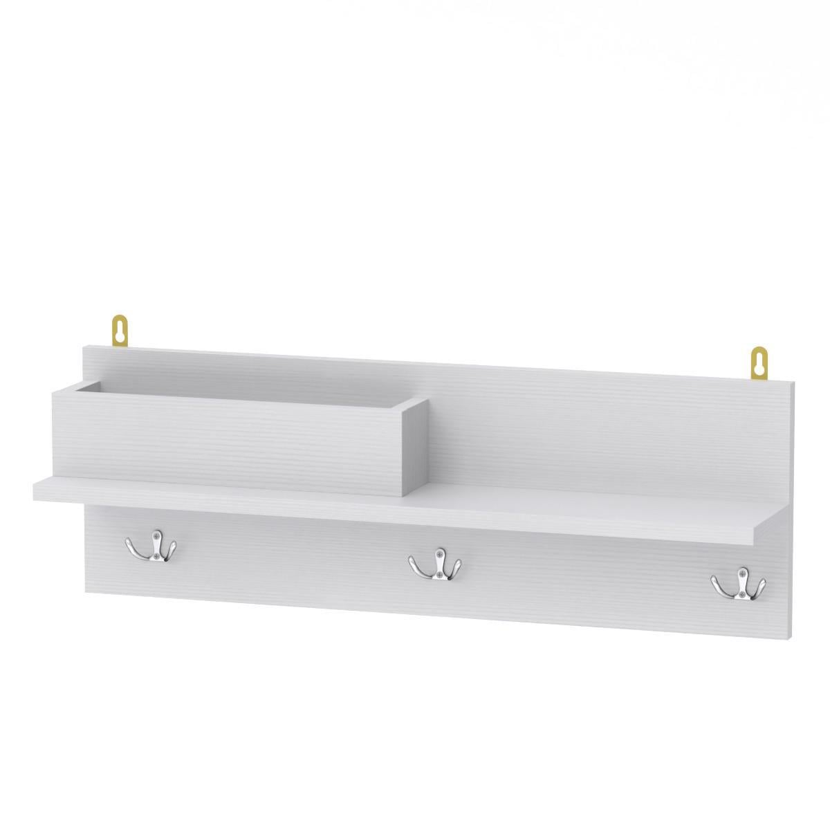 Полка навесная МеблиКо П-31 70х14х24 см Альба/Белый (k-1739-1)