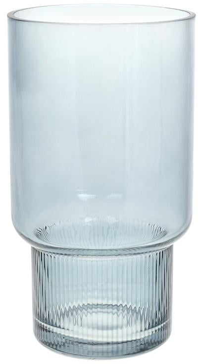 Ваза декоративная Ancient Glass Фуджи 25,5х14 см стекло Светло-голубой (BD-591-318)