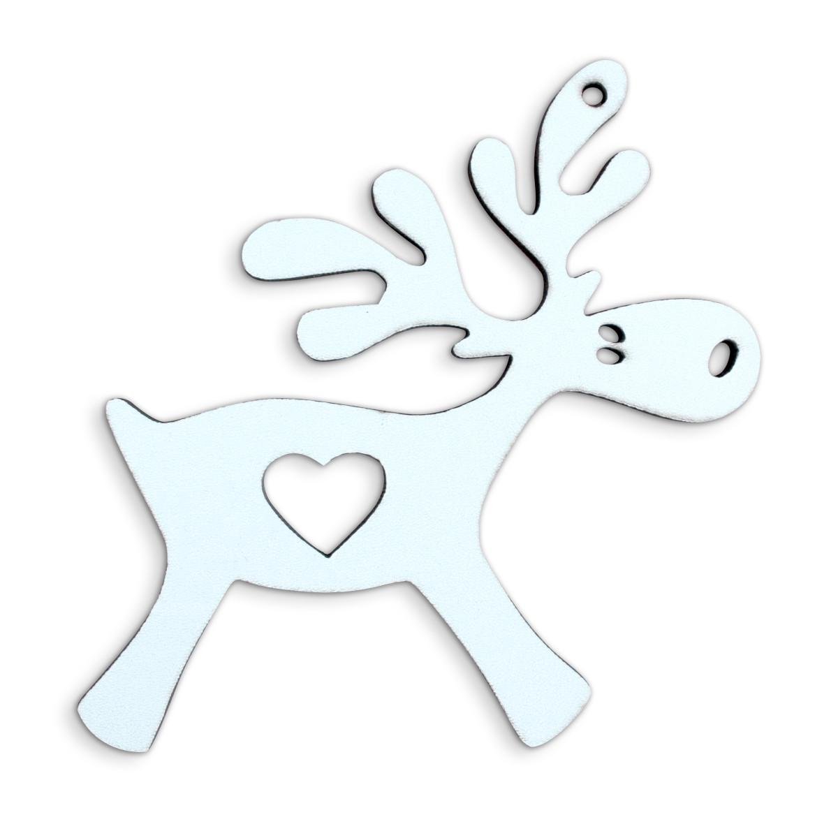 Елочная игрушка деревянная Mazhura Олень MZ-708530 11х12 см (4505725)