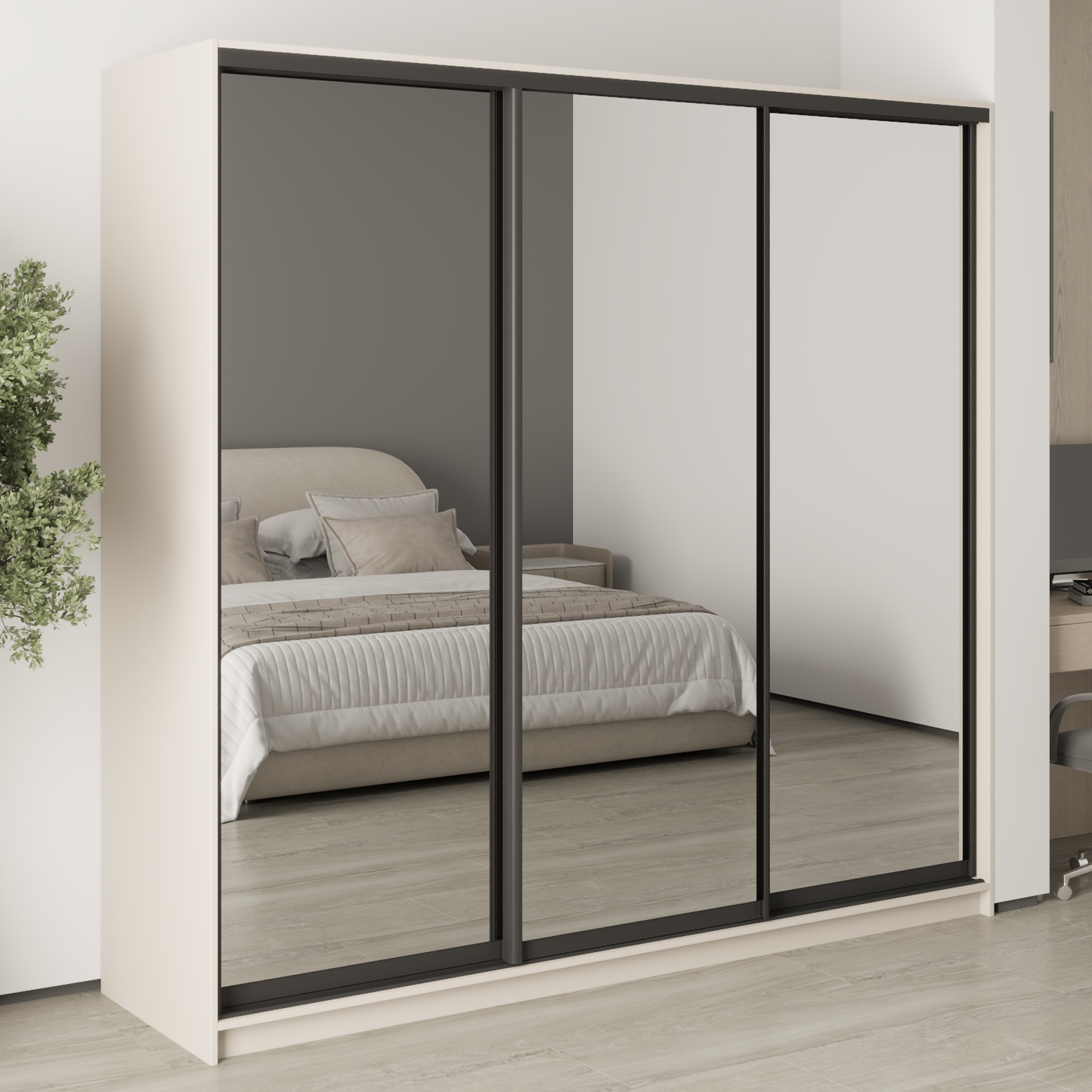 Шкаф-купе трехдверный Mebel Star Комбо BG MBS-9292 220х45х210 см Кашемир (1009281) Шкаф-купе трехдверный Mebel Star Комбо BG MBS-9292 220х45х210 см Кашемир (1009281)