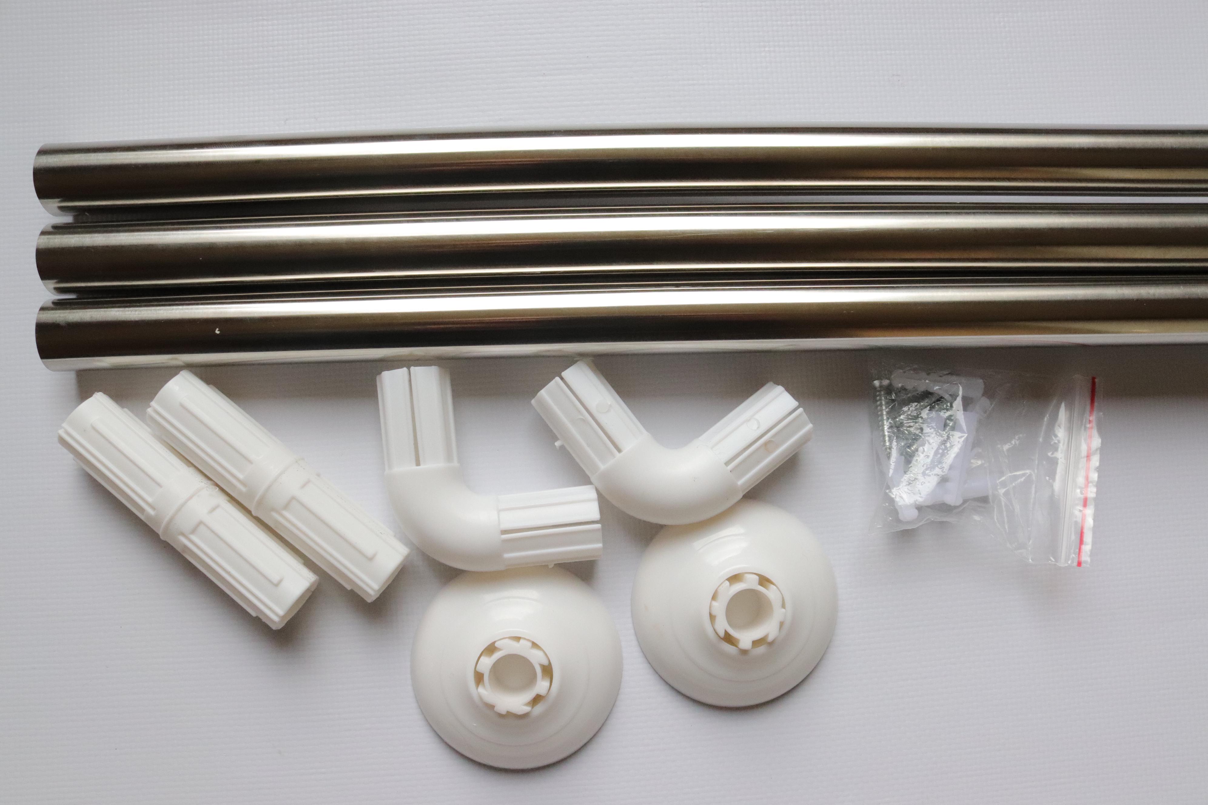 Карниз угловой Corner 80x80x80 см Хромированный (2249) - фото 2 Карниз угловой Corner 80x80x80 см Хромированный (2249) - фото 2