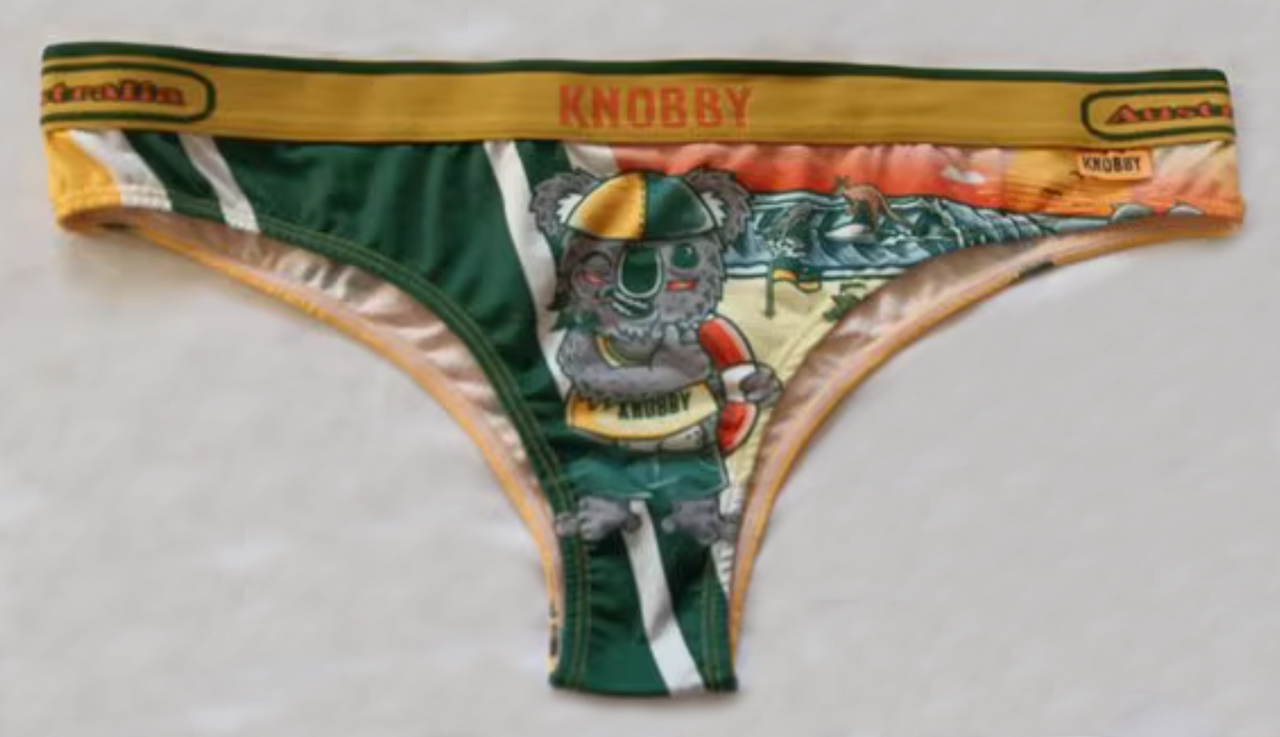 Трусы-американки женские Knobby XL/US16 с коалой Желтый с зеленым (23-50-1459)