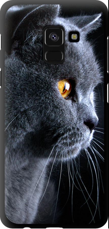 Чехол на Samsung Galaxy A8 2018 A530F Красивый кот (3038b-1344-42517)