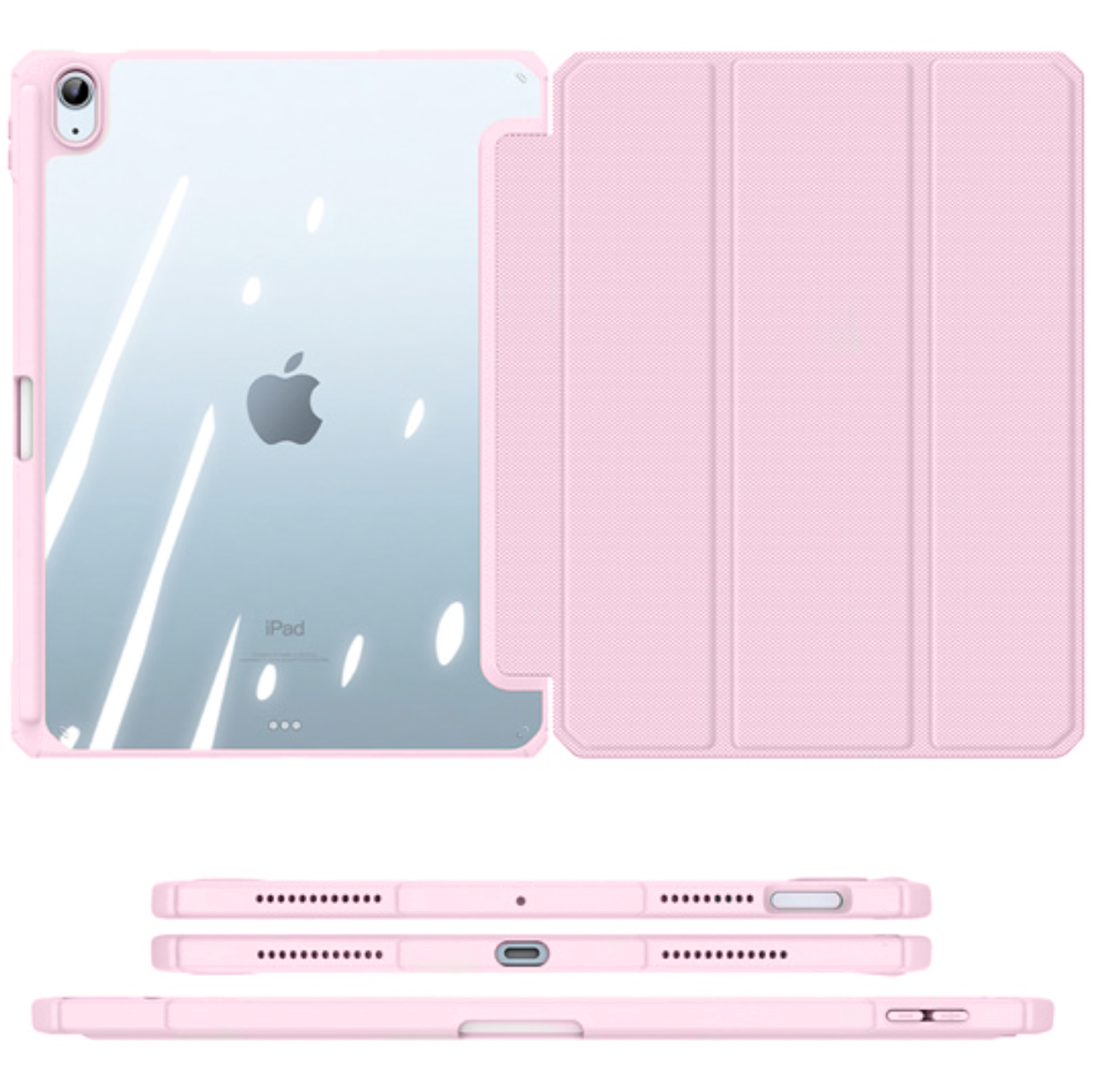 Чехол-книжка обложка Dux Ducis Toby Series Case With Pencil Holder for iPad Air 4/5 10,9 Pink - фото 4