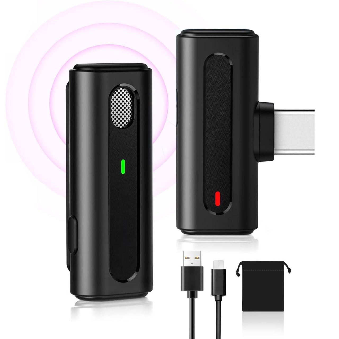 Микрофон петличный беспроводной с Type-C Savetek P30 для смартфонов/ноутбуков/планшетов 2,4 ГГц - фото 3