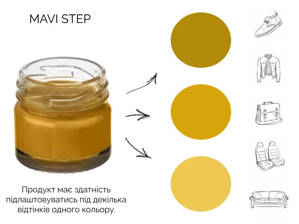 Крем для обуви и кожи Mavi Step Creme de Beaute 25 мл Охра (C01/108/025) - фото 3