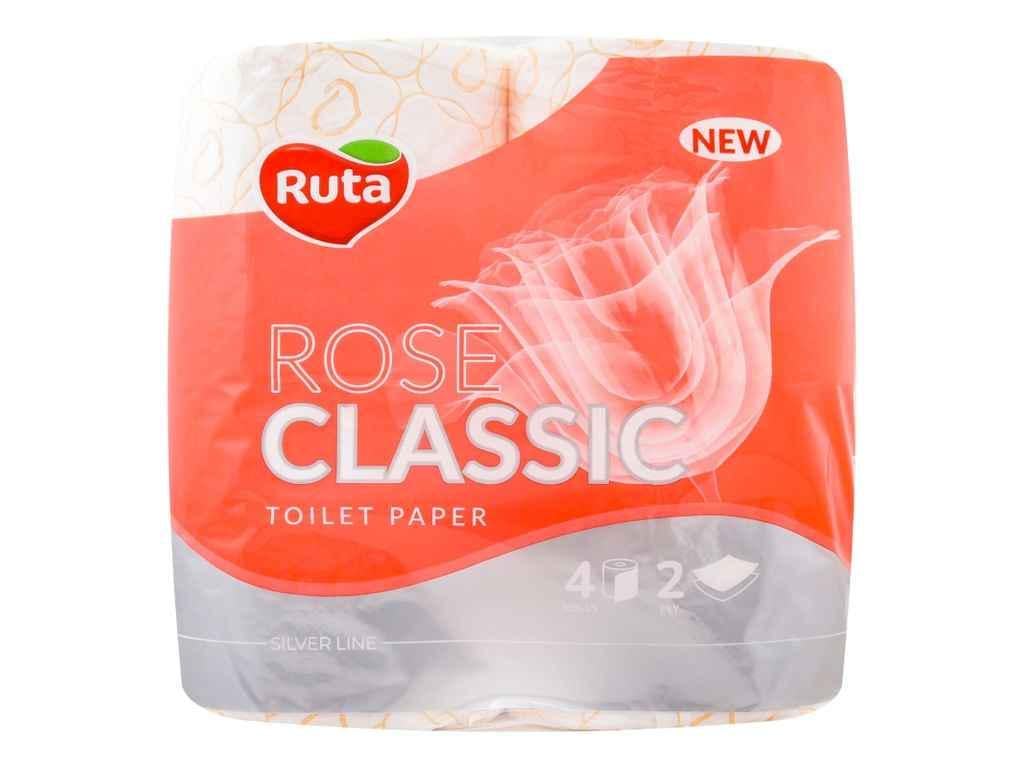 Туалетная бумага Ruta Classic Rose 4 рулона 2 слоя (859838)