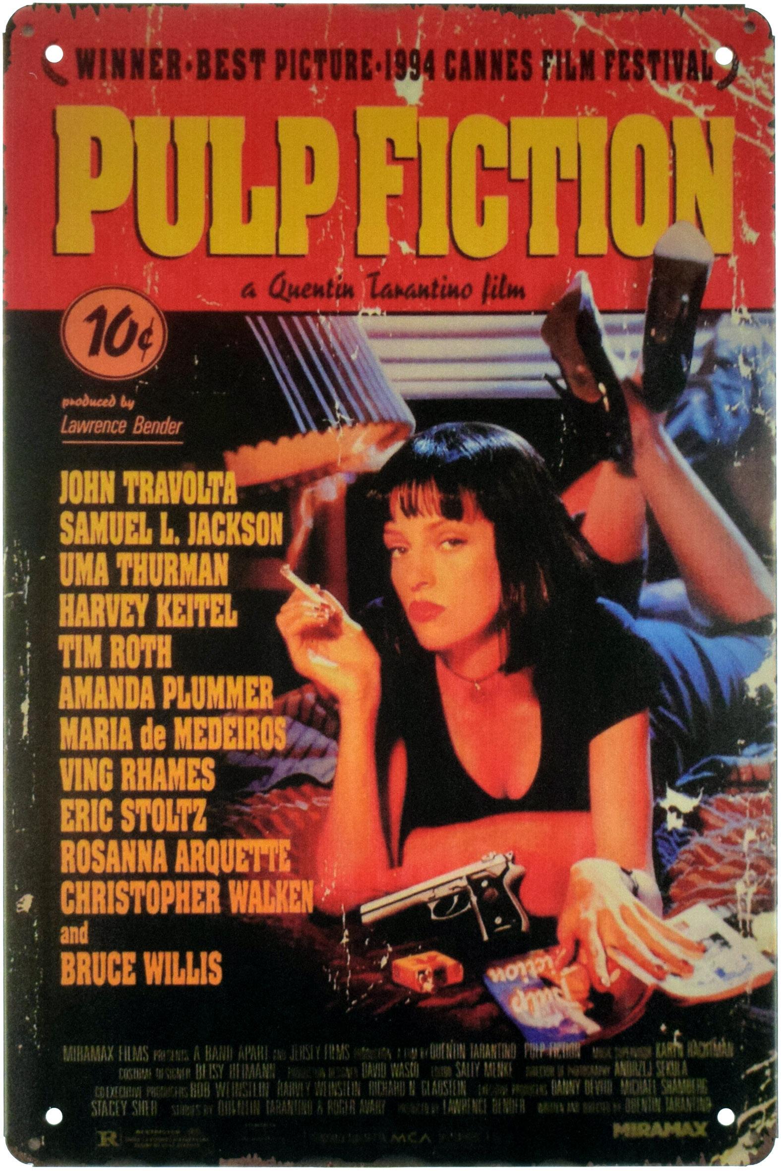 Табличка металева Кримінальное Чтиво/Pulp Fiction Cover 20x30 см