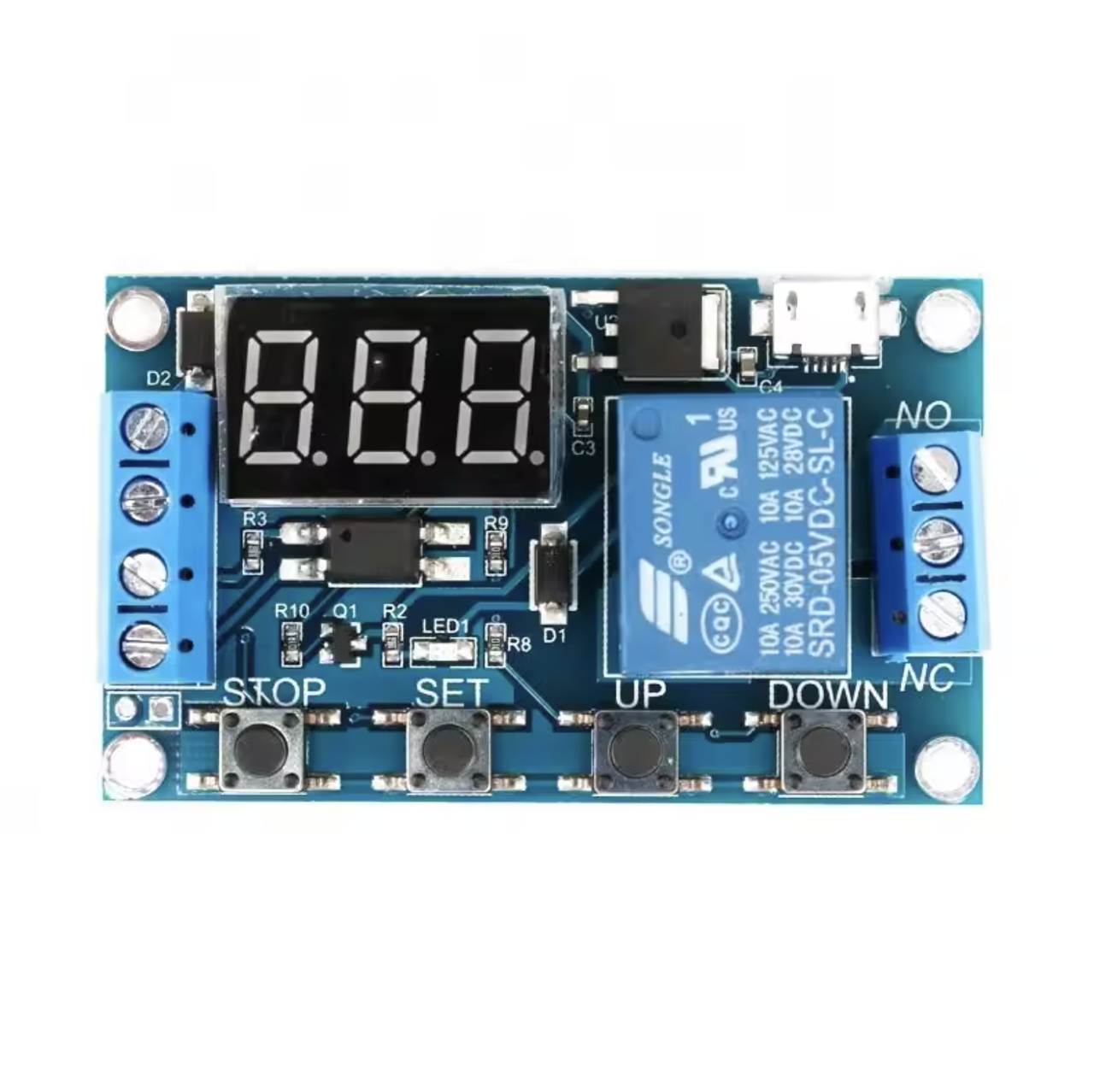 Реле времени XY-J02 программируемый модуль с циклическим таймером Micro-USB Реле времени XY-J02 программируемый модуль с циклическим таймером Micro-USB