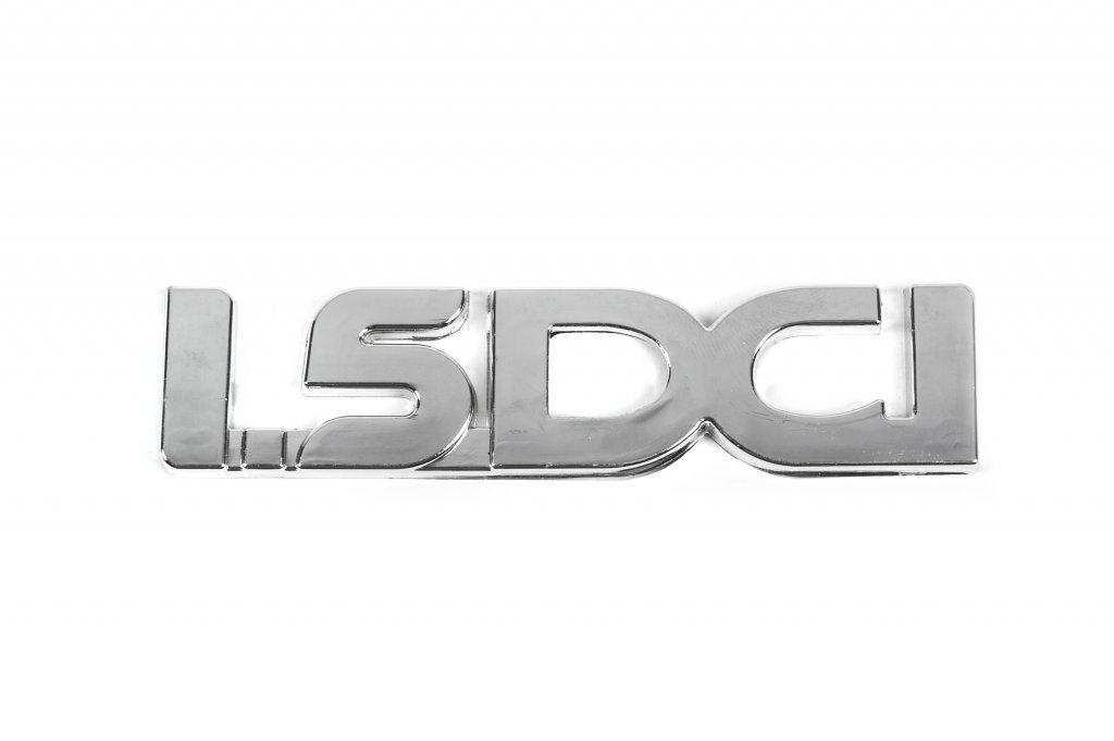 Dacia Duster 2008-2018 гг. Надпись 1.5DCI ABM для Dacia Duster 2008-2018 гг. abs-пластик Хром