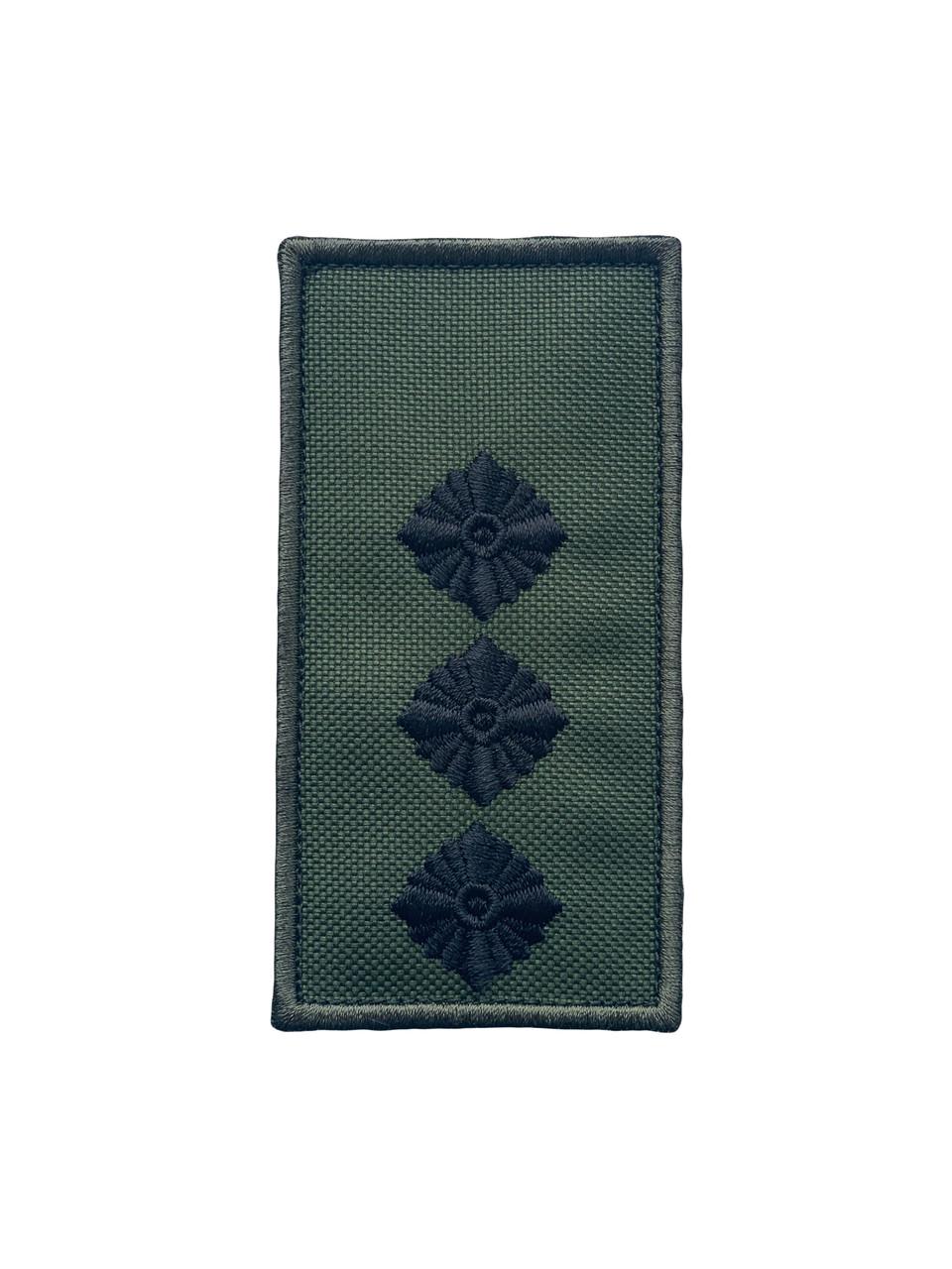 Погон на липучке нагрудный Старший Лейтенант на липучке 10х5 см Оливковый (12220)