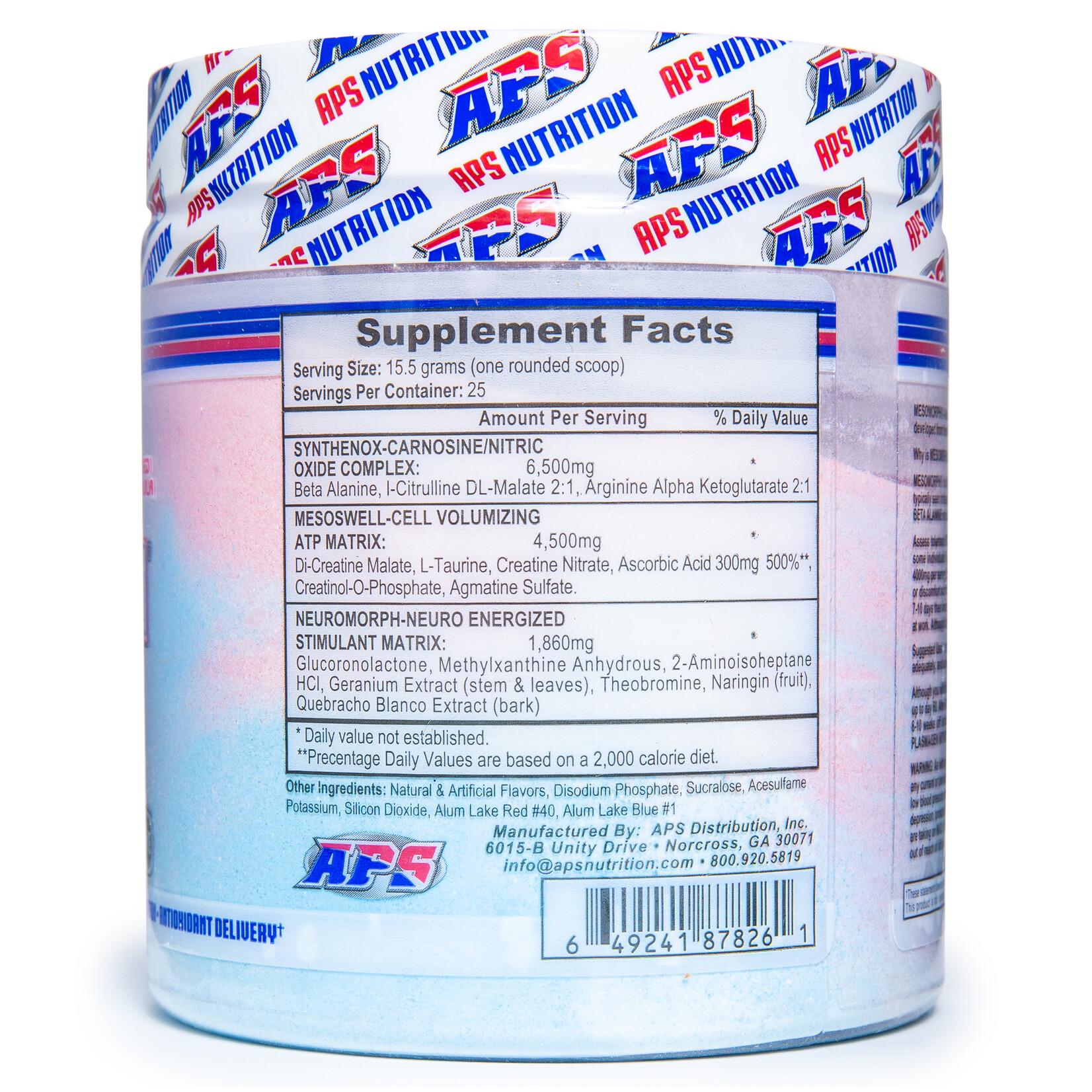 Предтренировочный комплекс APS Mesomorph V.4 watermelon 388 г (00000038260) - фото 2