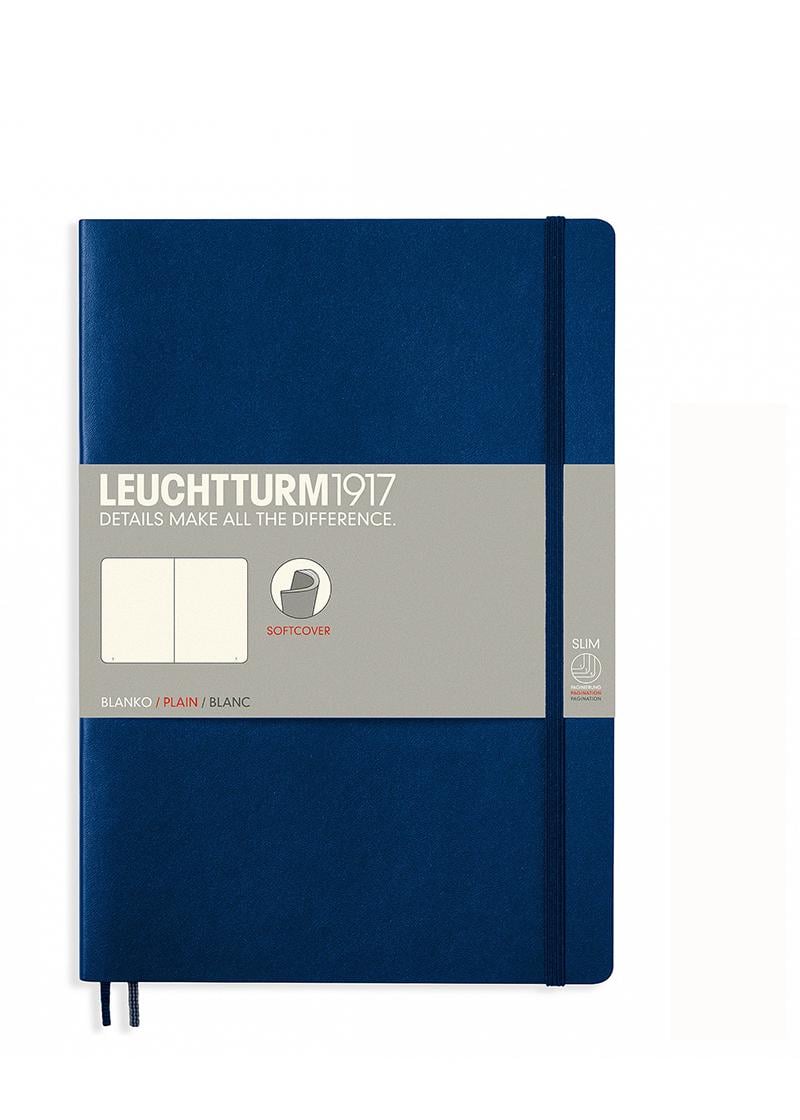 Блокнот Leuchtturm1917 Composition B5 мягкая обложка чистые листы Темно-синий (349299)