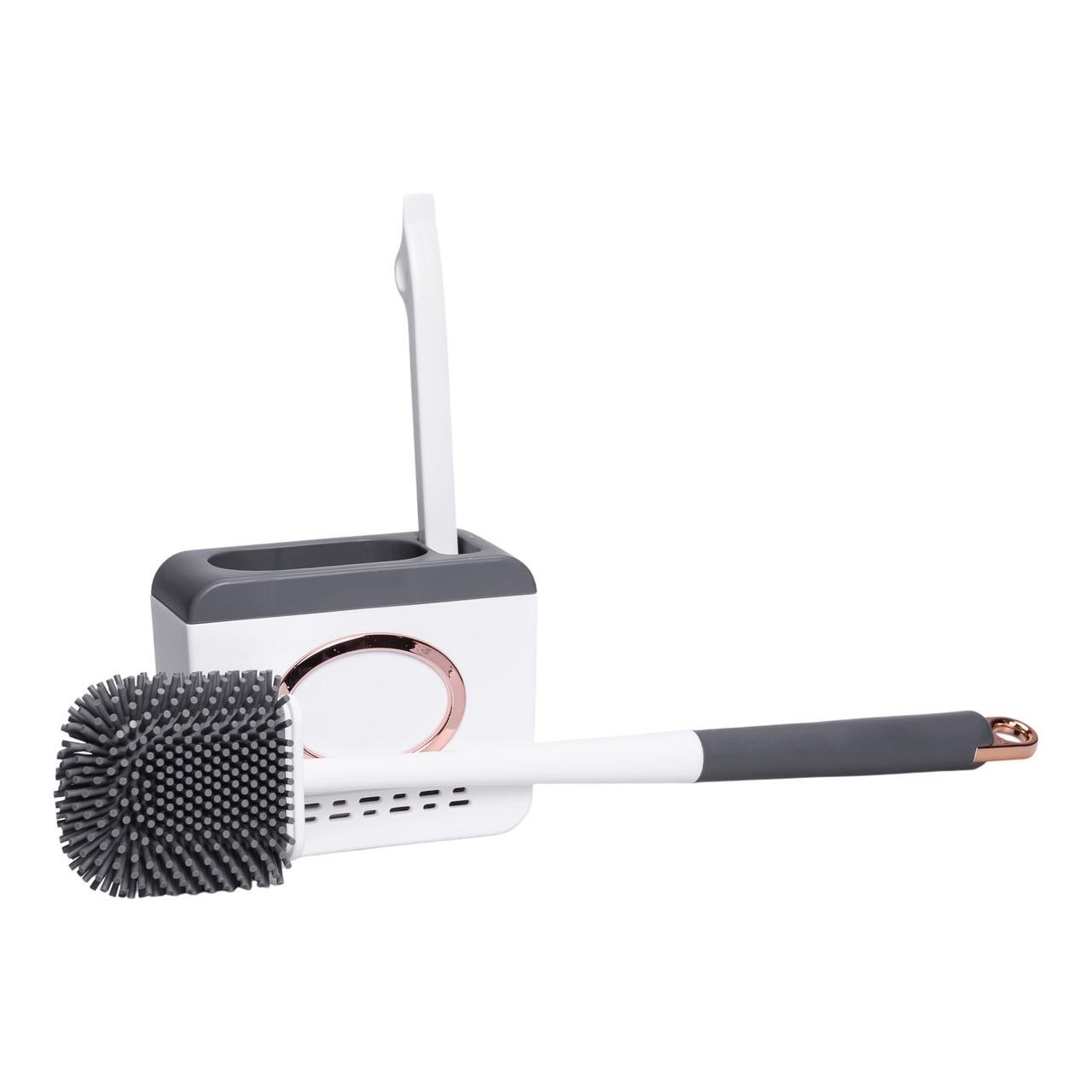 Єршик для туалета силіконовий настінний 13x5,5x42 см (HP-35015-48DG) - фото 3 Єршик для туалета силіконовий настінний 13x5,5x42 см (HP-35015-48DG) - фото 3