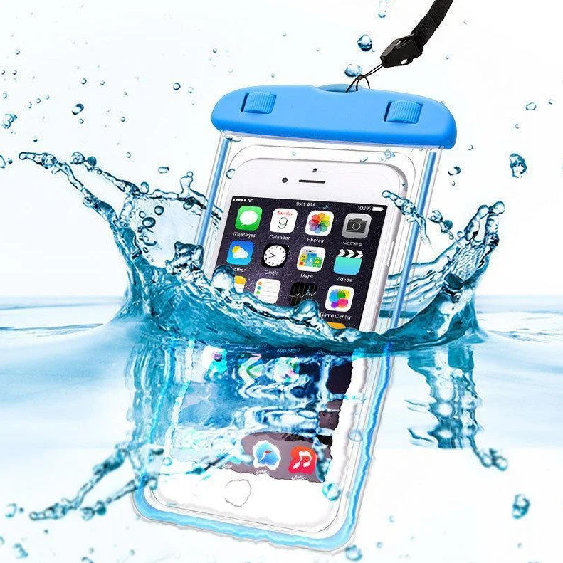 Універсальний водонепроникний чохол для телефону і документів Waterproof case Блакитний (5606) - фото 2