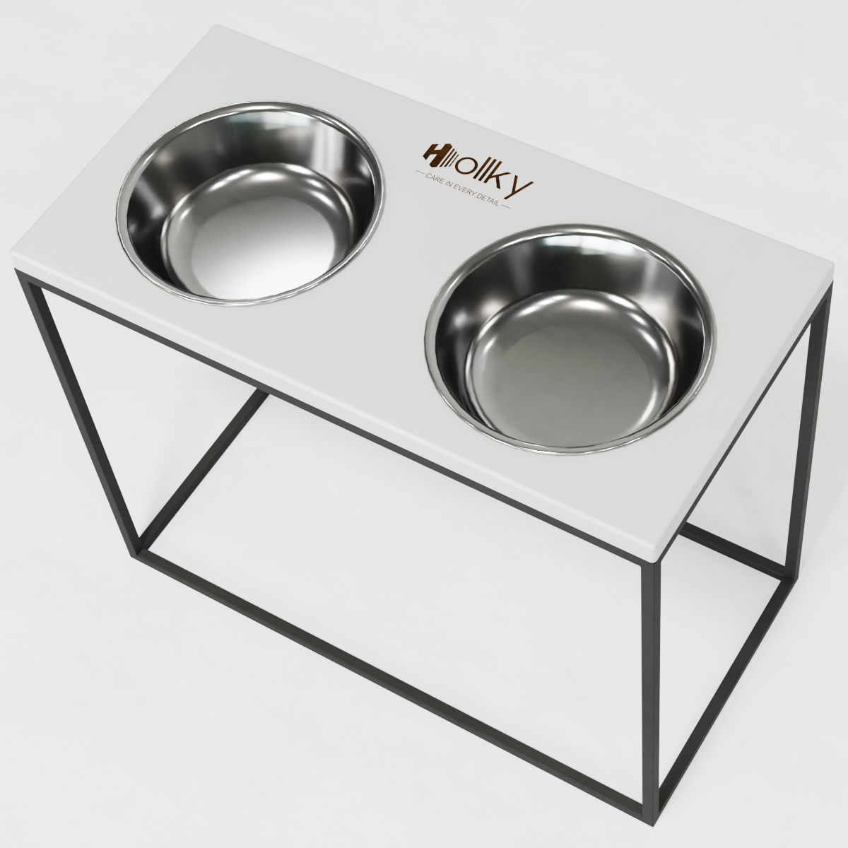 Миски на подставке для больших собак Hollky Base XL20 2х1,8 л (BXL40-522640-GRWH) - фото 6 Миски на подставке для больших собак Hollky Base XL20 2х1,8 л (BXL40-522640-GRWH) - фото 6