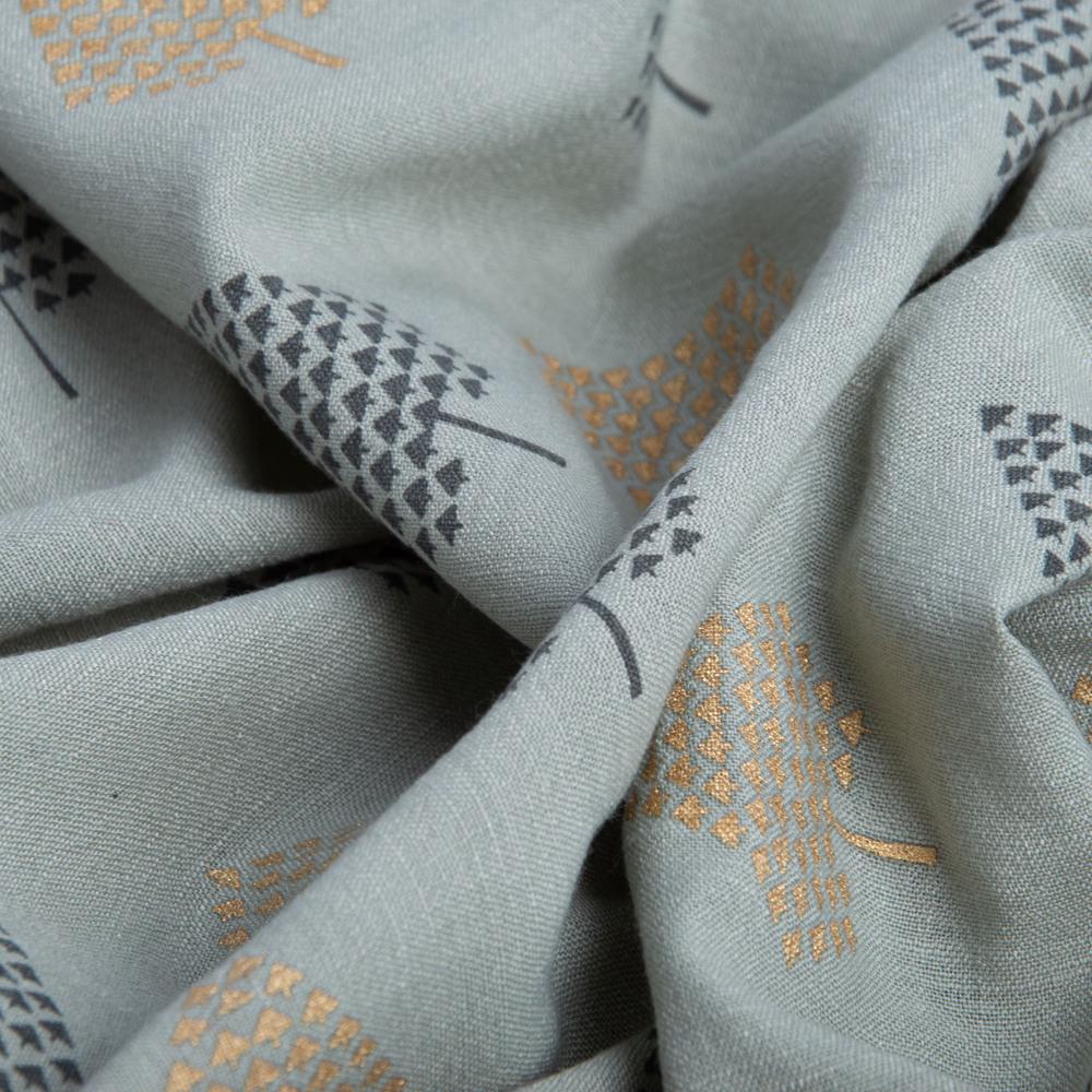 Тканина костюмна імітація льну з напиленням дерева полин