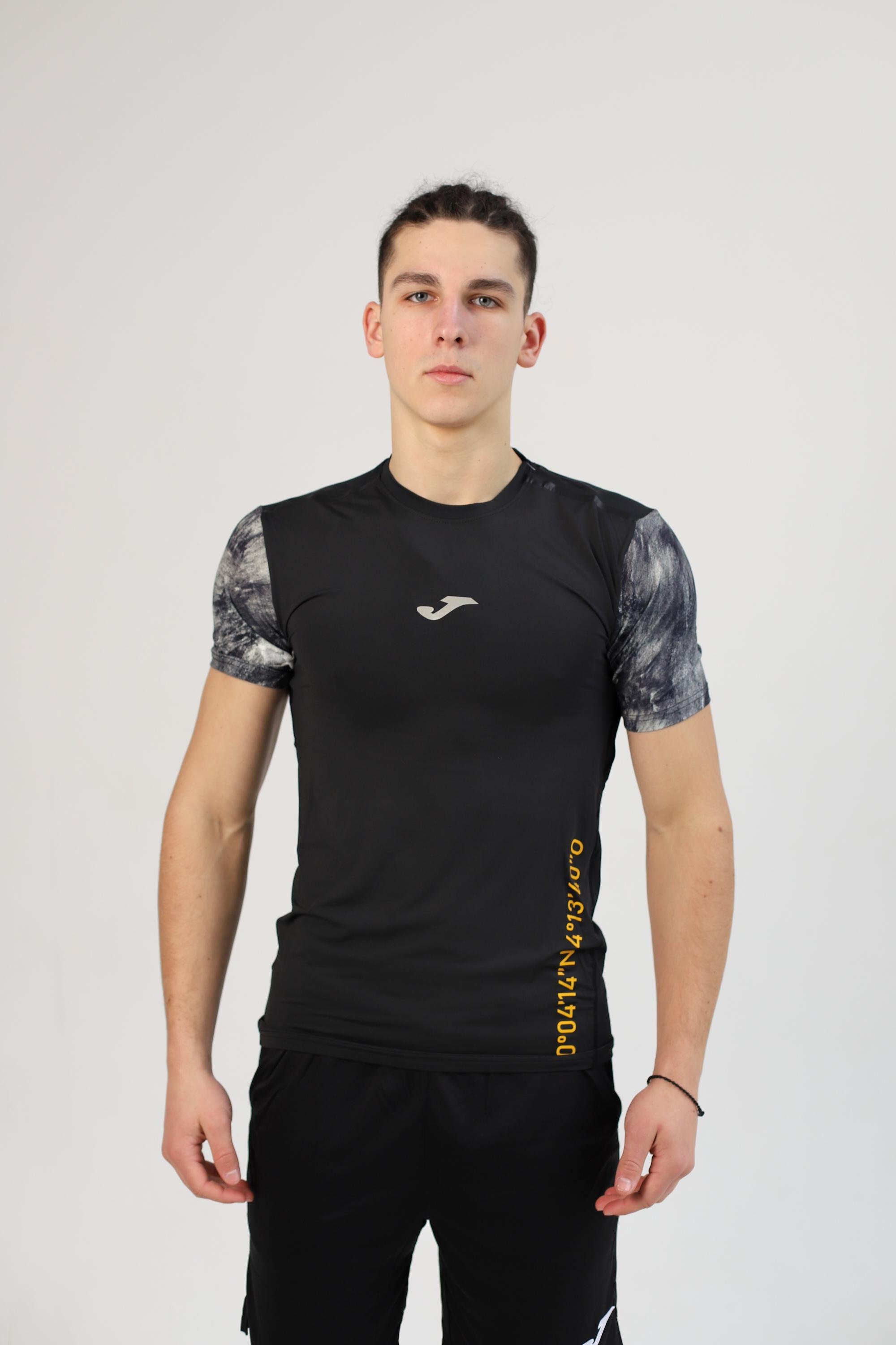 Футболка Joma 102658.100 R-Nature Short Sleeve T-Shirt M Black (8445456178118)