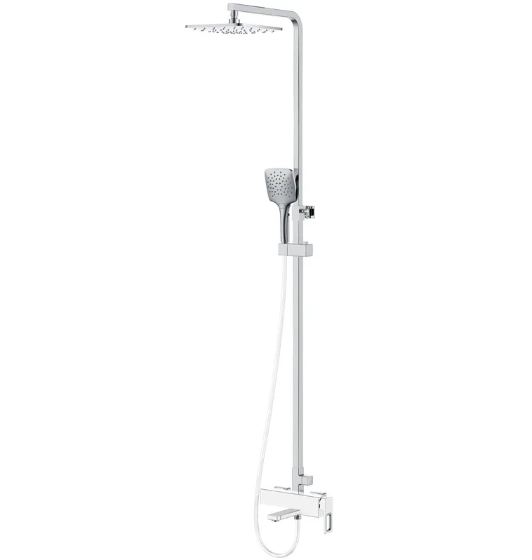 Душова колона із змішувачем KOER KB-56009-04 3 функції Хром/Білий (KR5987)