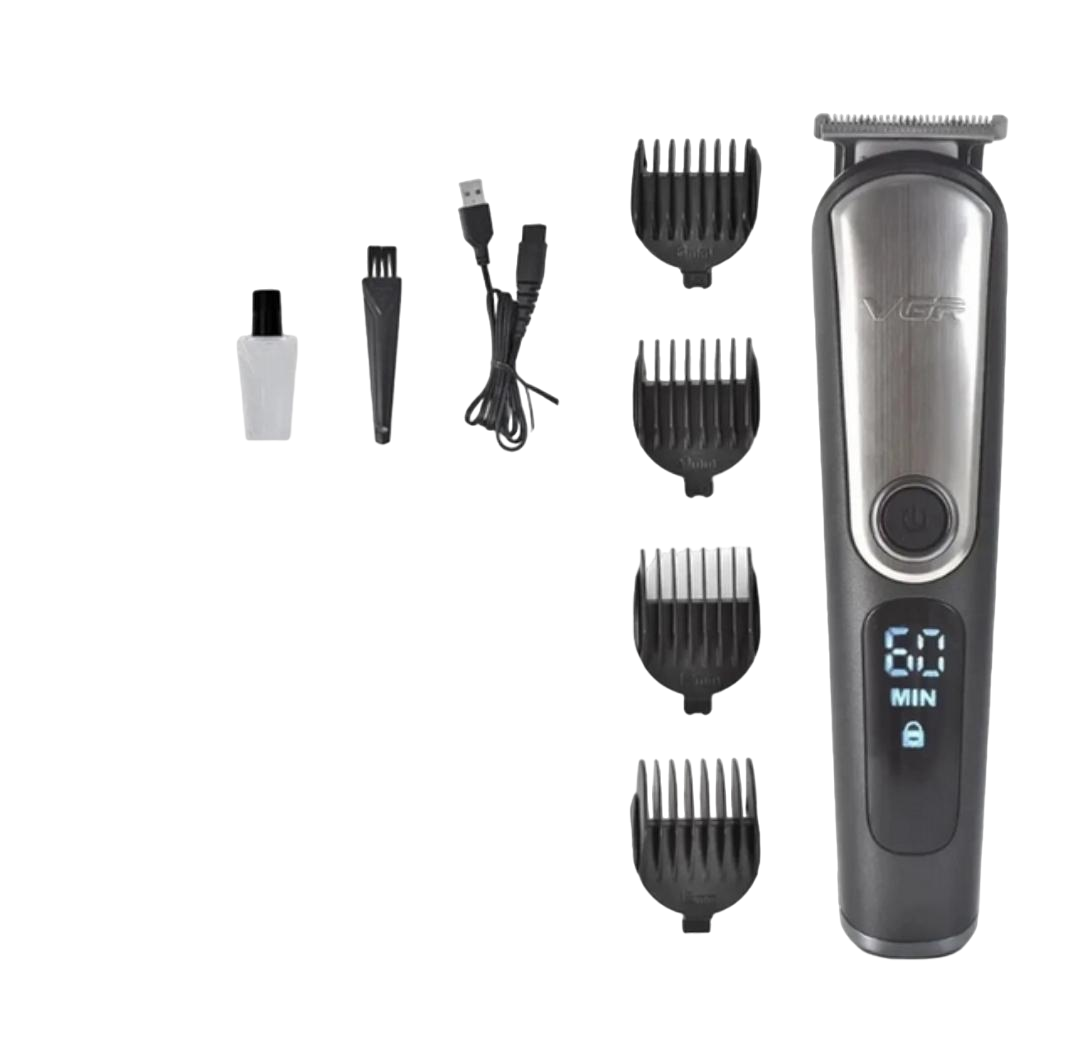 Машинка для стрижки волос VGR V-105 беспроводная 5в1 Черный (19158436)