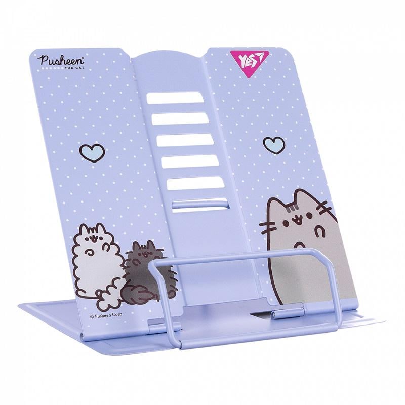 Підставка для книжок YES Pusheen металева Фіолетовий (470523)
