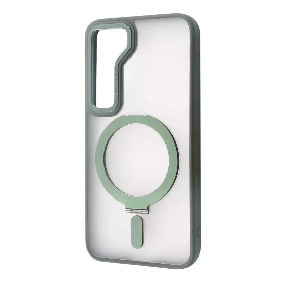 Чехол-накладка для телефона WAVE Premium Attraction Case with Magnetic Ring - Samsung Galaxy S23 green (460340015) Чехол-накладка для телефона WAVE Premium Attraction Case with Magnetic Ring - Samsung Galaxy S23 green (460340015)