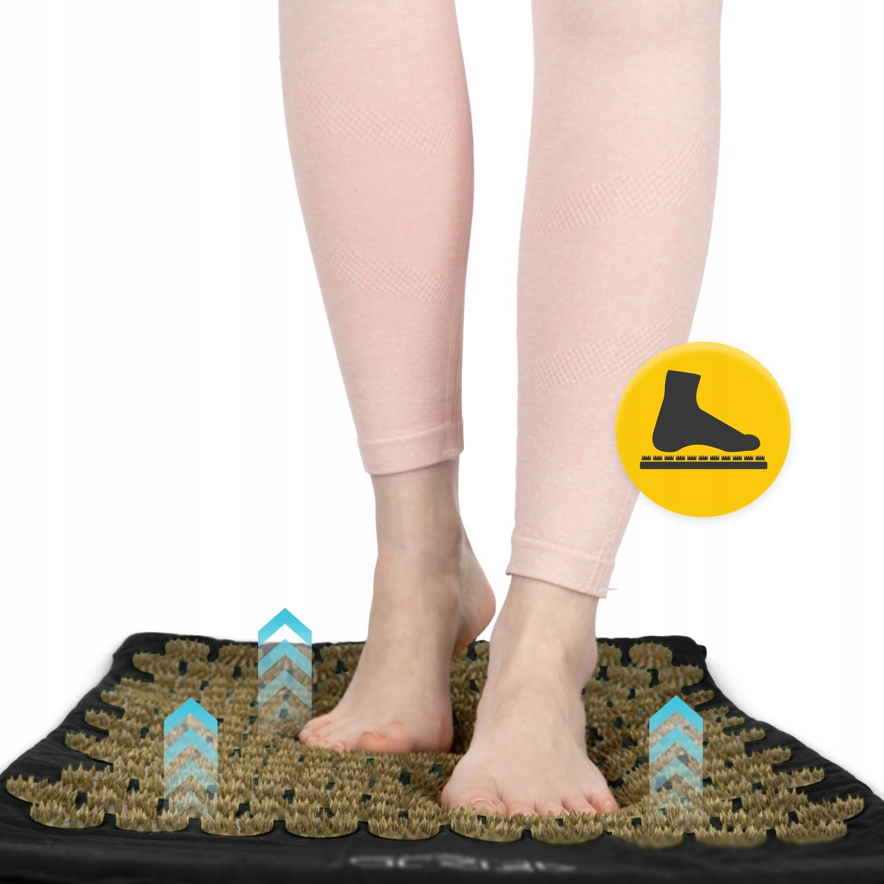 Килимок акупунктурний з валиком 4fizjo Classic Mat XL Аплікатор Кузнєцова Black/Gold (P-5907739315052) - фото 8 Килимок акупунктурний з валиком 4fizjo Classic Mat XL Аплікатор Кузнєцова Black/Gold (P-5907739315052) - фото 8