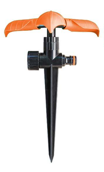 Ороситель вращающийся Bradas BLACK LINE с тремя листочками на колке (ECO-PW3325)