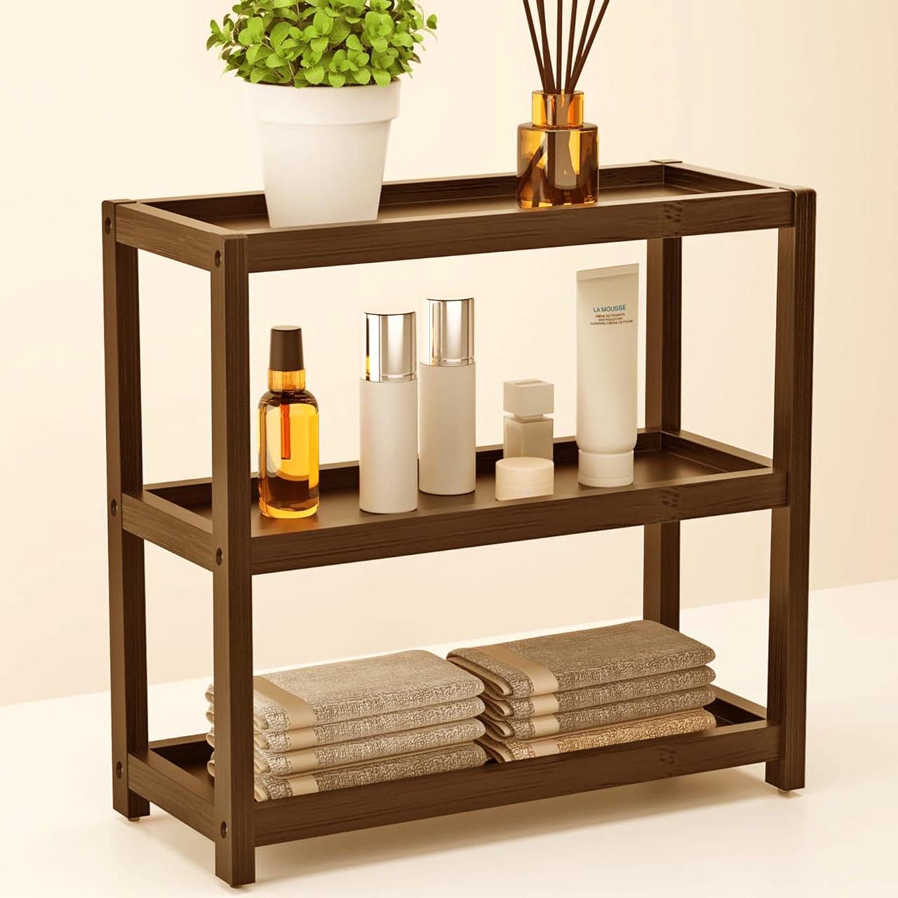 Полка для ванной настольная из дерева Маплан Капучино (ВНО-003909) Полка для ванной настольная из дерева Маплан Капучино (ВНО-003909)