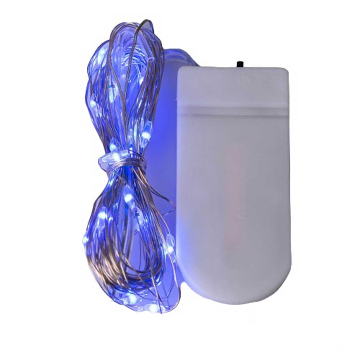 Гирлянда роса нить GarlandoPro 1733018BL на батарейках 30 ламп 3 м Синий (100-107-1733018BL)