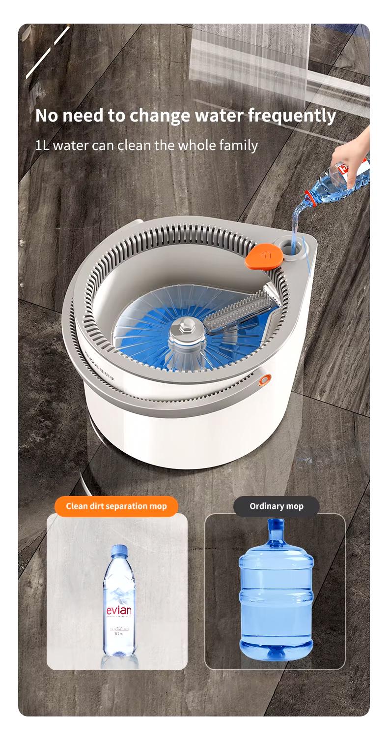 Набор швабра и ведро с отжимом Joybos Spin Mop S01 (JBS-XZTB-S1F1-JWT2P) - фото 11