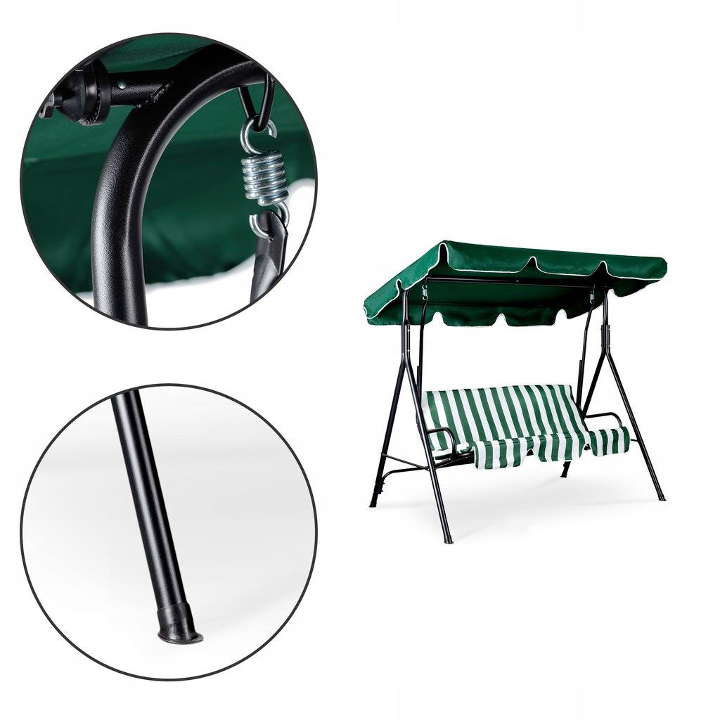 Садовая качеля на 3 человека Зеленый - фото 5 Садовая качеля на 3 человека Зеленый - фото 5