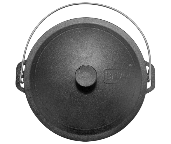 Котел чавунний туристичний Brizoll з чавунною кришкою 10 л (KT10-1) - фото 3 Котел чавунний туристичний Brizoll з чавунною кришкою 10 л (KT10-1) - фото 3