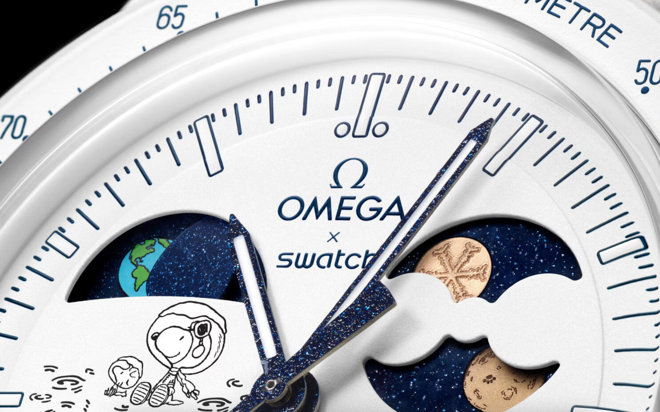 hirokoponシーグラスアートno.105 ᐉ Наручний годинник Swatch x Omega Bioceramic MoonSwatch Mission