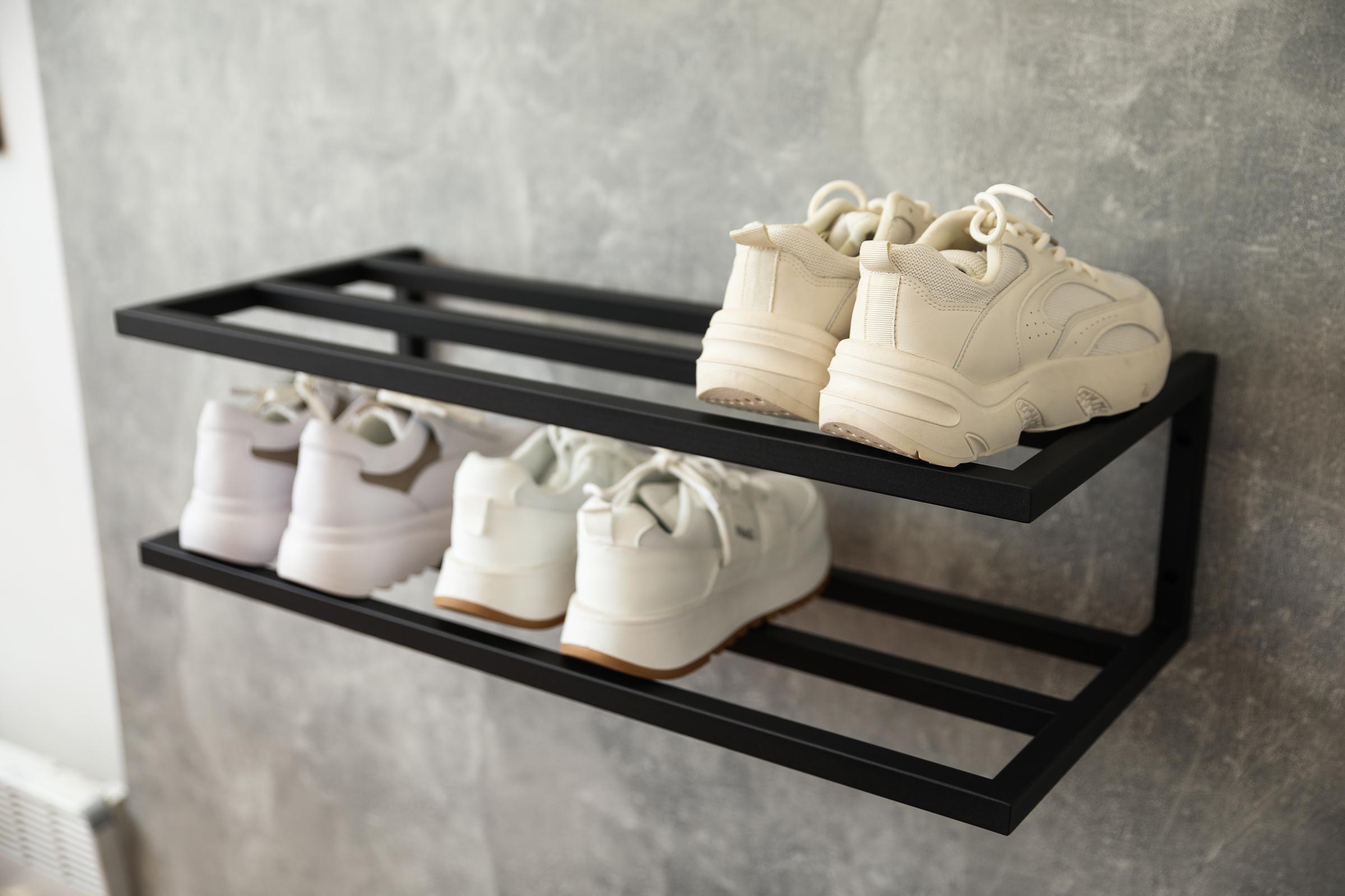 Полка для обуви Sharm двухэтажная из металла в стиле лофт 70х30х20 см (ML-18.4.) - фото 6 Полка для обуви Sharm двухэтажная из металла в стиле лофт 70х30х20 см (ML-18.4.) - фото 6