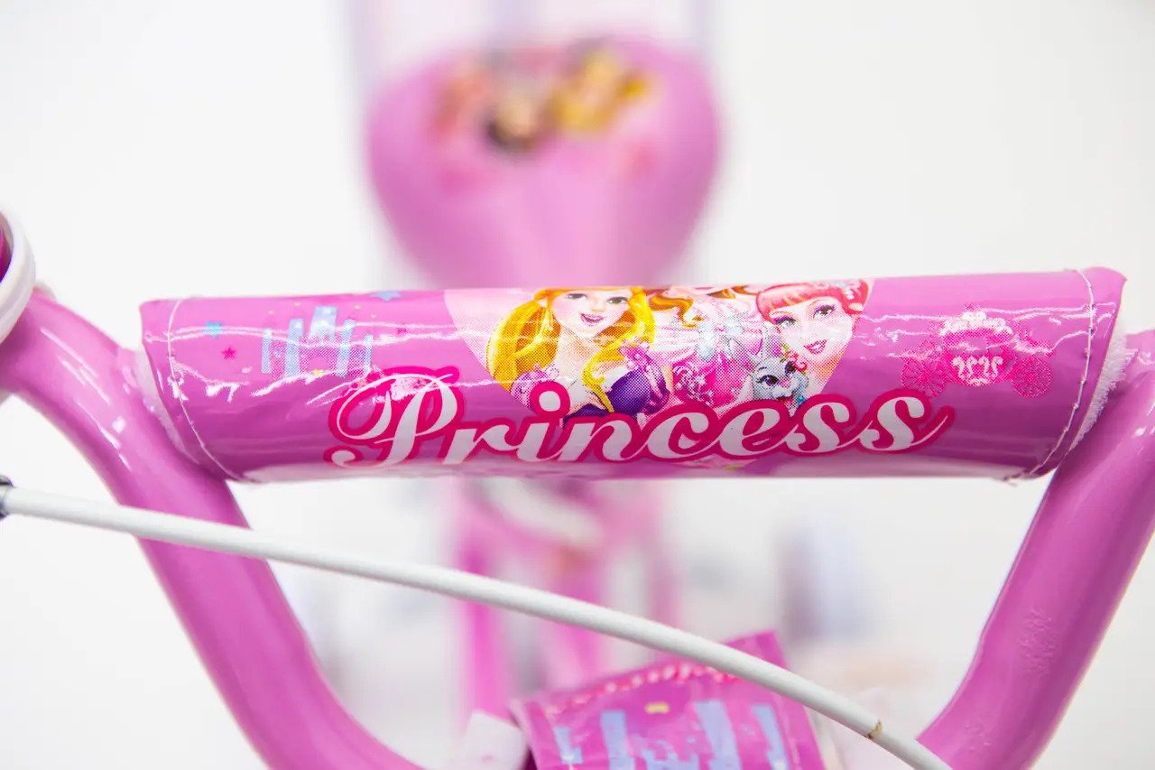 Велосипед детский RUEDA Princess стальной с корзиной и багажником от 5 лет 18" Розовый (cc5a93d8) - фото 3