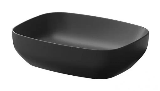 Умивальник на стільницю накладний прямокутний LARGA 50x38 см Антрацит (K677-013)