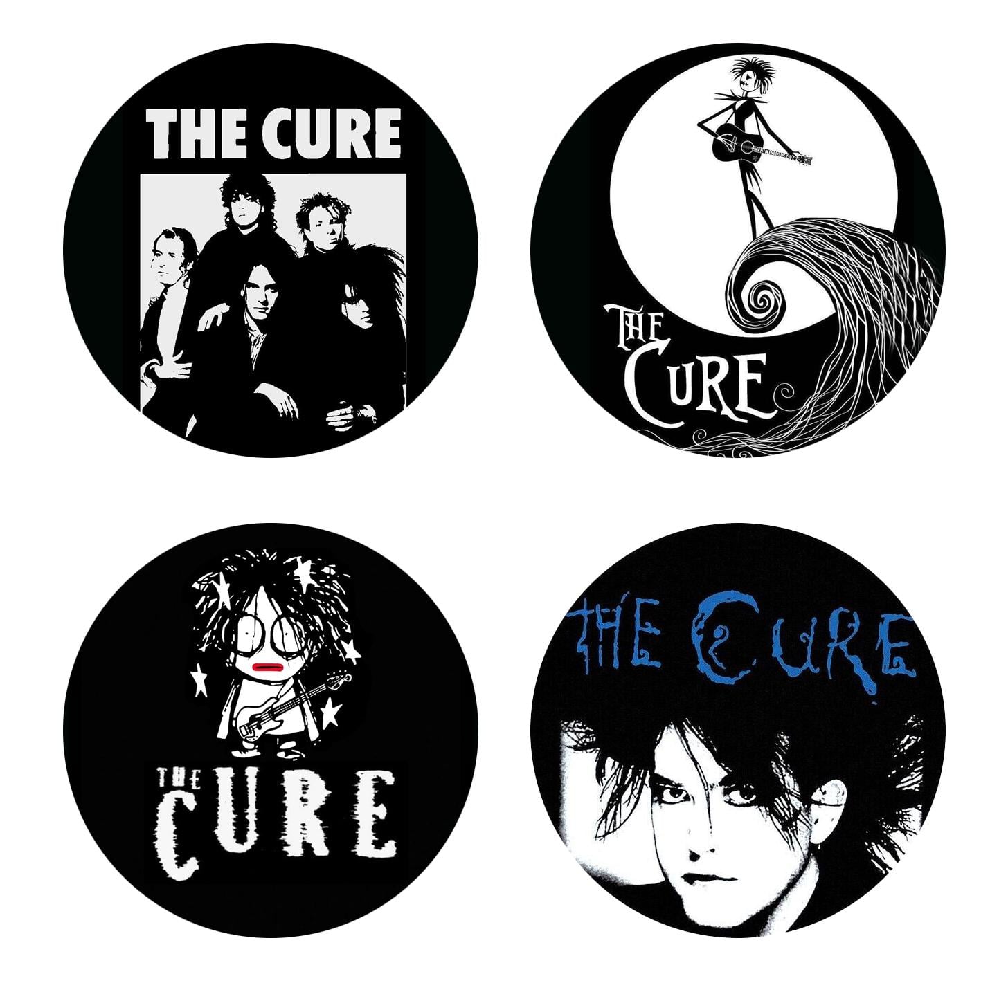 Набір значків The Cure 4 шт. (CURE1)